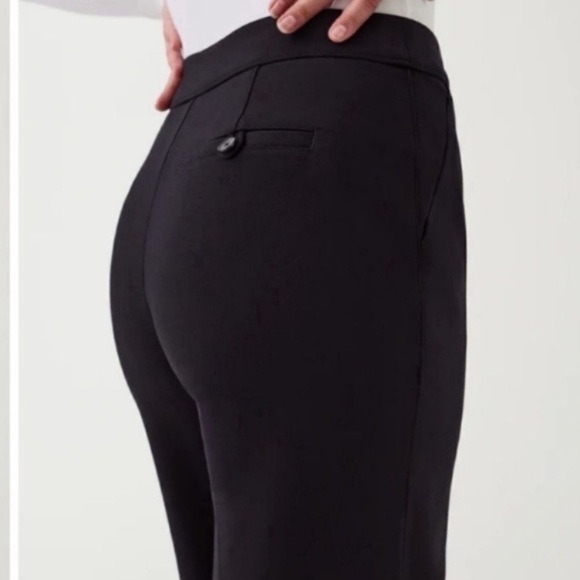 Spanx Super Smooth Perfect Fit Ponte Wide Leg Pant Size Small Petite - Picture 9 of 16